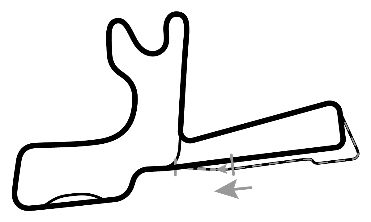 iRacing Winton Motor Raceway National Circuit 赛道地图预览（温顿赛车场）